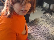 Vilma Sin Gafas Tragando Dos Pollas - maduro y joven se follan a Vilma 2/16