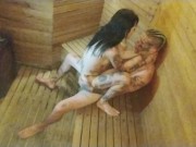 In the sauna everything got hotter. En el sauna todo se calentaba mas 16/16