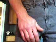 Hung and sprung! Muscles guy raging hard today - Deandre Woods edging his big dick 2/16