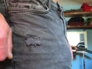 Hung and sprung! Muscles guy raging hard today - Deandre Woods edging his big dick 6/16