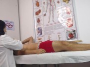 Nurse has her first patient with an erect penis! 1/16