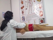 Nurse has her first patient with an erect penis! 10/16