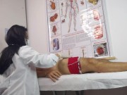 Nurse has her first patient with an erect penis! 11/16