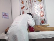 Nurse has her first patient with an erect penis! 13/16