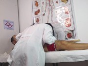 Nurse has her first patient with an erect penis! 14/16