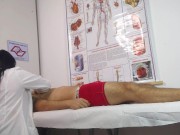 Nurse has her first patient with an erect penis! 4/16