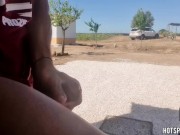 Risky Fleshlight Jerk-Off outdoor: Intense Cum Inside Toy in Friend's Room 12/16