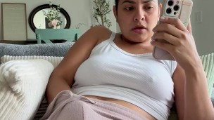 En casa dándome rico casi me pillan