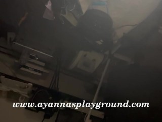 Ayanna Lee XXX- Blasian Beauty Sucks  BBC LIVE & Gets MASIVE CUMSHOT on Pretty Face!!