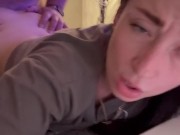 My lover fucked me and cummed a lot 4/16