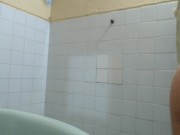 I bathe my body and hairy vagina 14/16