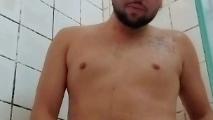 Take a hot shower in the cold to warm up your dick.