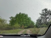 Rainy Day ThroatPie: Hitchhiker’s Deep Throat Car Training 4/16