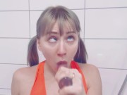 Sweet pussy masturbates with golden rain and cum loudly 5/16