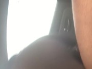 Ebony riding bbc in the car 13/16