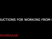 GUIDANCE FOR WORKING FROM HOME GUIDANCE TO BE A GOOD GIRL ( ASMR) 9/16