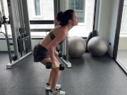 workout in the gym. the next one will be without clothes, like and support me! 13/16