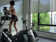 workout in the gym. the next one will be without clothes, like and support me! 2/16