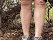 Strip completely naked at public park jerk off and cum. 2/16