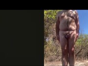 Position training at a public park naked on cam 11/16