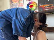 Soft Porn / mind blowing amateur blowjob deep throat and gagging / A Day in the Life OVCouple 9/16