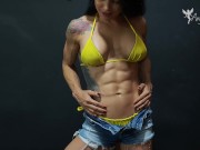 Steel Abs in Yellow Bikini WATCH THE FULL VIDEO ON C4S 6/16