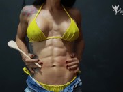 Steel Abs in Yellow Bikini WATCH THE FULL VIDEO ON C4S 7/16