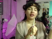 Burdel Vintage Babe Plays With You (POV, Tease, ASMR) by Lau Velez 13/16