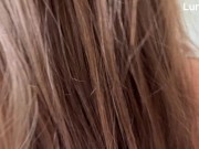 I’m get fucked in my bathroom. I put his cock my mouth to make deep throats - Luna Doll 8/16