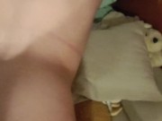 Hot Latina likes it standing cumshot on tits 14/16