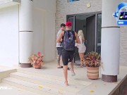 Horny threesome on the beach with my stepbrother and his girlfriend - Max Betancur - Danner Mendez -