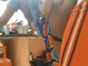 கிட்சனில் கள்ள ஓல் | Tamil Housewife’s Big Ass Quickly Fucked in kitchen for Anal - IndianHotwifeX 1/16