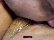 Yummy Pussy with Fruit Jam - Spreads Jam on Wife's Hairy Pussy - Best Erotic Food Fetish 7/16