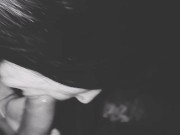 When this brunette gets tired of having sex, she just gives a blowjob 1/16