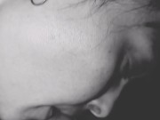 When this brunette gets tired of having sex, she just gives a blowjob 7/16