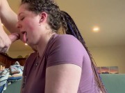 PAWG Girl next door SWALLOWS CUM for the first time! 12/16