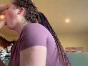 PAWG Girl next door SWALLOWS CUM for the first time! 8/16