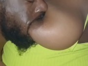 SOFT SAGGY TITS HANG DOWN WHILE GORILLA PUNCHER SUCKS THEM UP!!!!!!!!! 6/16