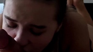 Hot Amateur Sex Cute Brunette Babe Natural Tits Real Girlfriend Energy Homemade Bedroom 4K Alina Sins