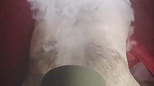 Blowing cloud to my body and bulge