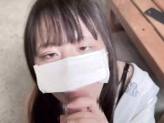 田舎のピンクサロンは汚い小屋で、女の子はそれを吸うが、結局アヘ顔のフェラチオをしてしまう 13/16