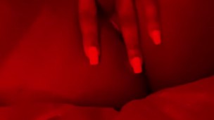 Spreading my wet creamy pussy lips