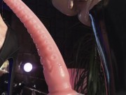 Monster cock fucks a girl, tore her pants