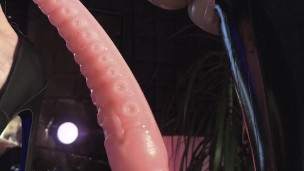 Monster cock fucks a girl, tore her pants