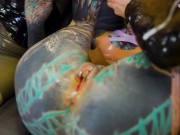 Lesbian Domination in Latex & Dildo Fucking with Anuskatzz & Miss Medea 14/16