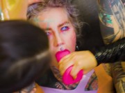 Lesbian Domination in Latex & Dildo Fucking with Anuskatzz & Miss Medea 4/16