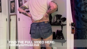 Trans Boy Farts In Jean Shorts