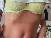 Blonde amateur fucking her huge fantasy tentacle dildo 1/16