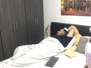 My horny stepdaughter masturbates in front of me and makes a video 10/16