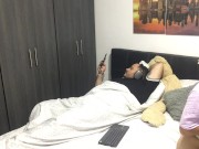 My horny stepdaughter masturbates in front of me and makes a video 15/16